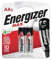 Energizer MAX AA Alkaline Batteries (Pack of 2)