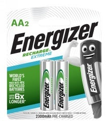 Energizer Recharge AA Batteries (Pack of 2)