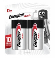 Energizer MAX D Alkaline Batteries (Pack of 2)