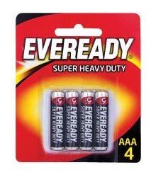 Eveready Super Heavy Duty AAA Batteries (Pack of 4)