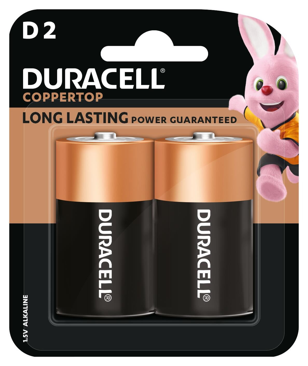 Duracell Alkaline D Batteries (Pack of 2)