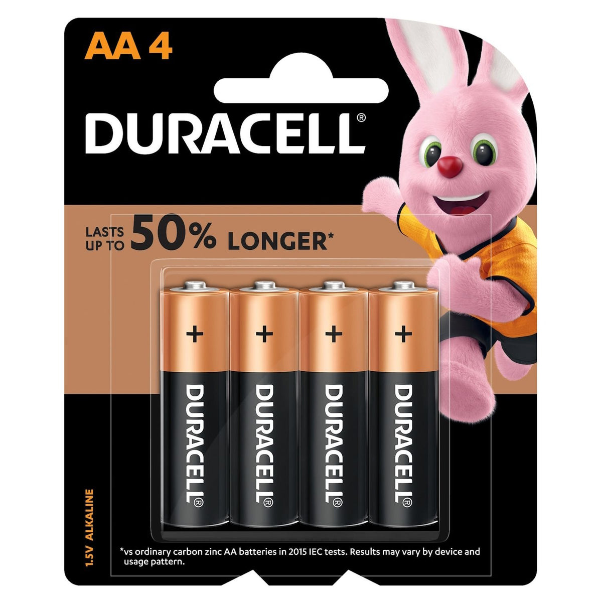 Duracell Alkaline AA Batteries (Pack of 4)