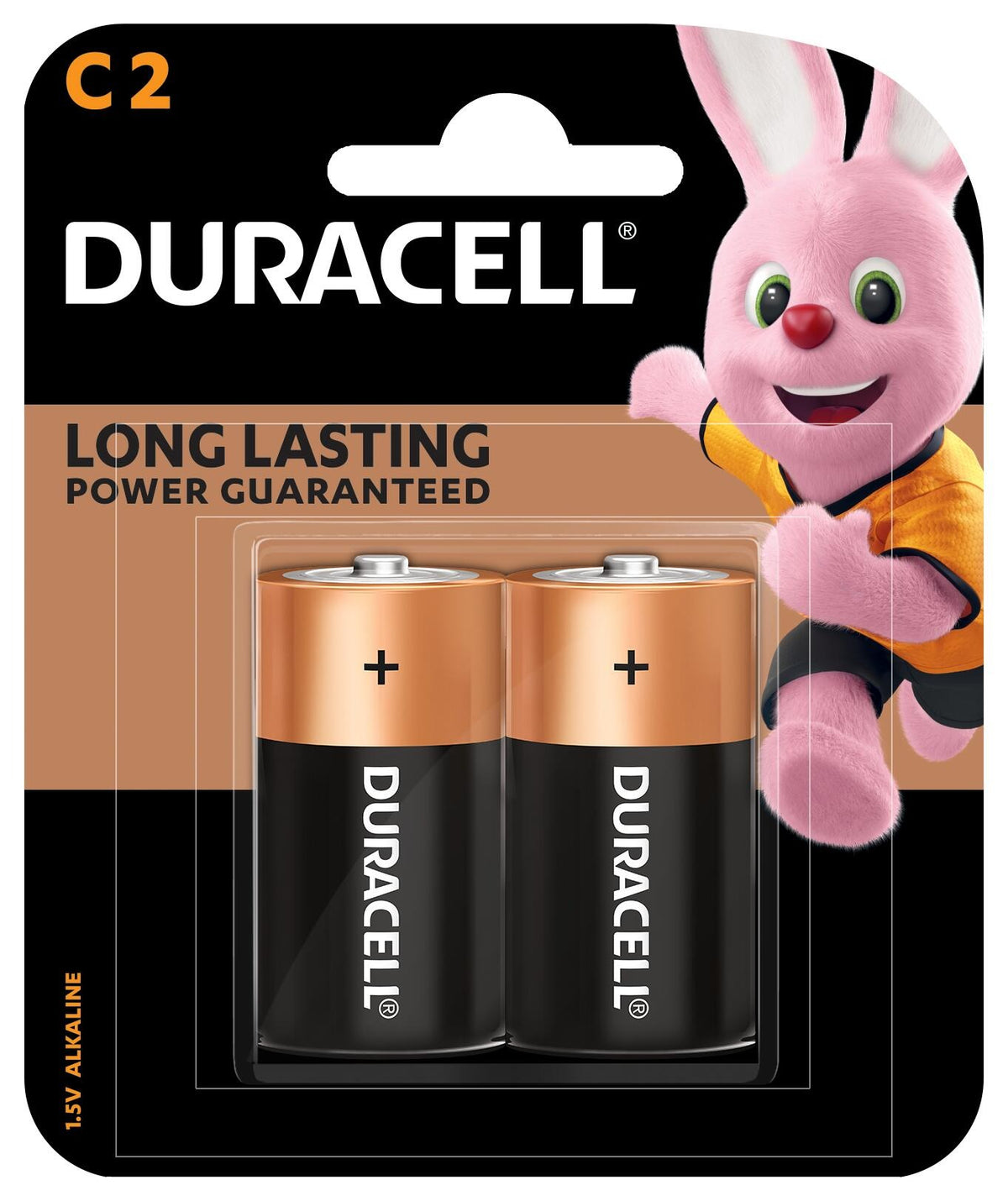 Duracell Alkaline C Batteries (Pack of 2)