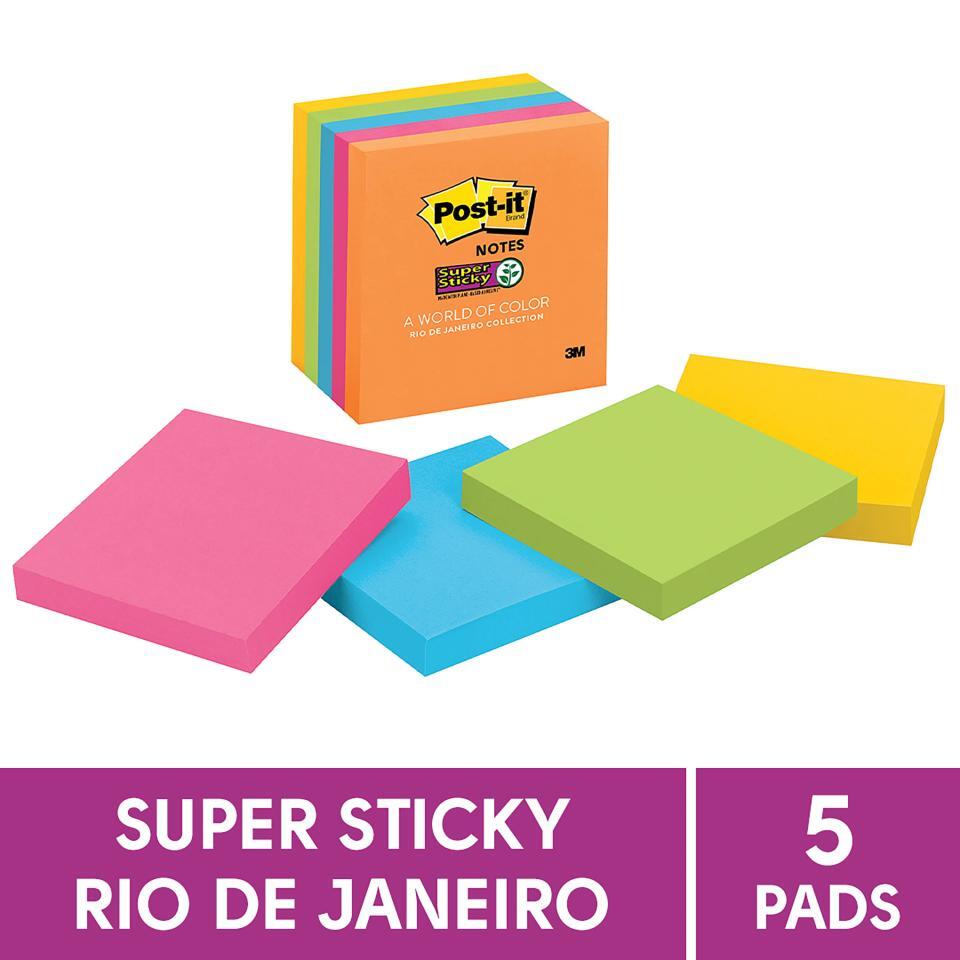 Post-It Notes: Rio De Janerio Collection - 76mm x 76mm: 90 Sheets (5 Pack)