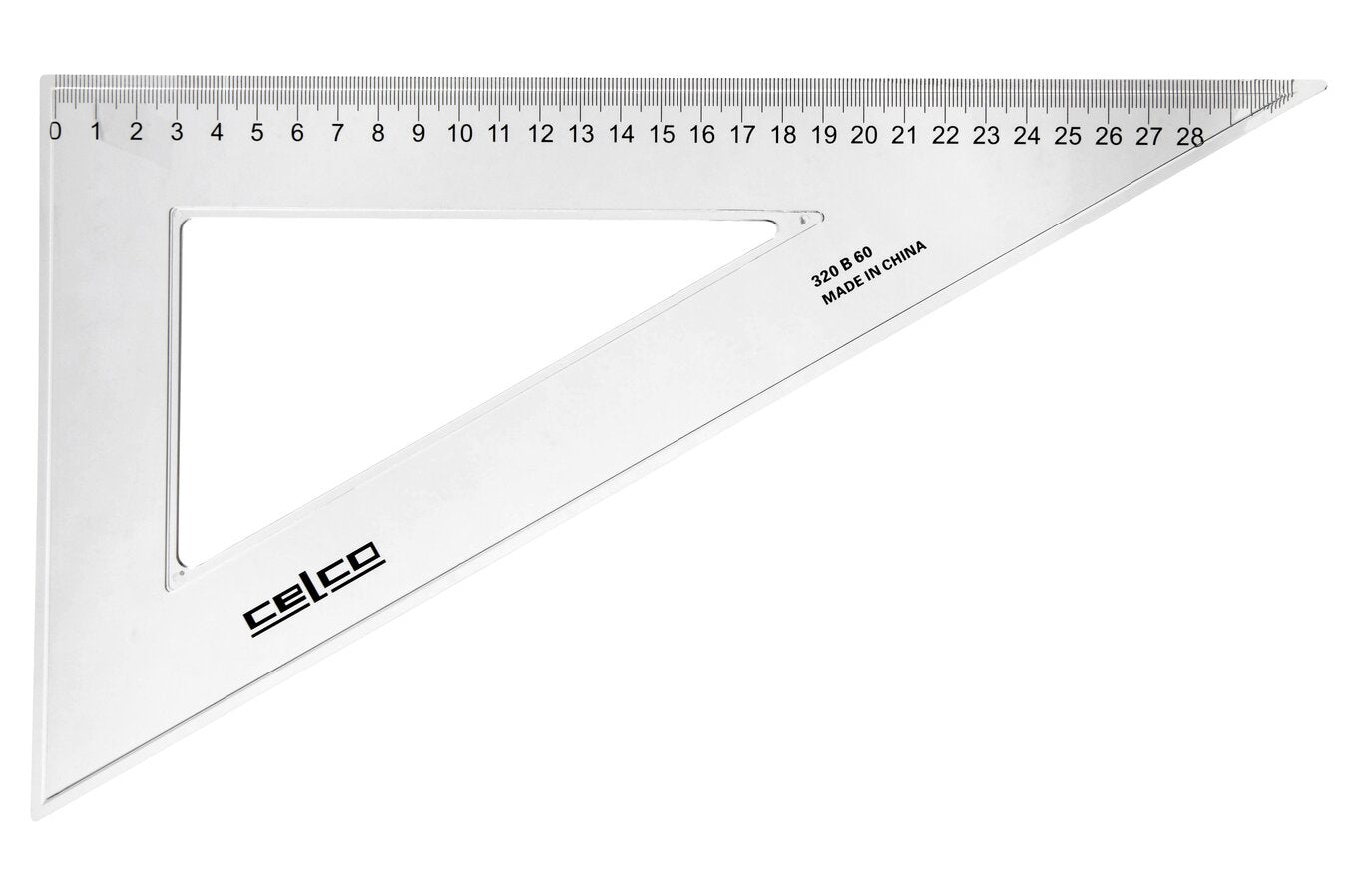 Celco Clear Set Square - 32cm, 60 Degree