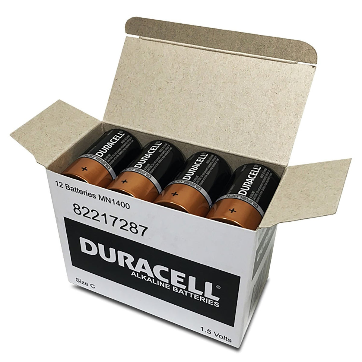 Duracell Alkaline C Batteries - Bulk (Box of 12)
