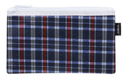 Celco Tartan Pencil Case - 235 x 130mm, 1 Zip (Pack of 10)