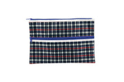 Celco Tartan Pencil Case - 375 x 264mm, 2 Zip (Pack of 10)