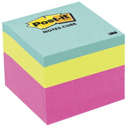 Post-It Notes Cube: Brights - 47.6mm x 47.6mm (400 Sheets)