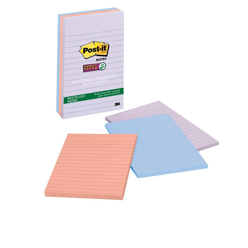 Post-It Notes: Bali Collection - 101mm x 152mm: 90 Sheets (3 Pack)