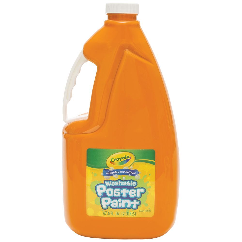 Crayola Washable Poster Paint - 2 Litres: Orange