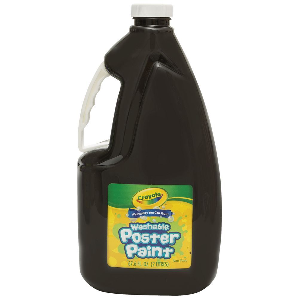 Crayola Washable Poster Paint - 2 Litres: Black