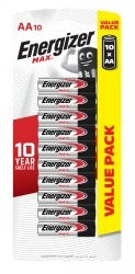 Energizer MAX AA Alkaline Batteries (Pack of 10)