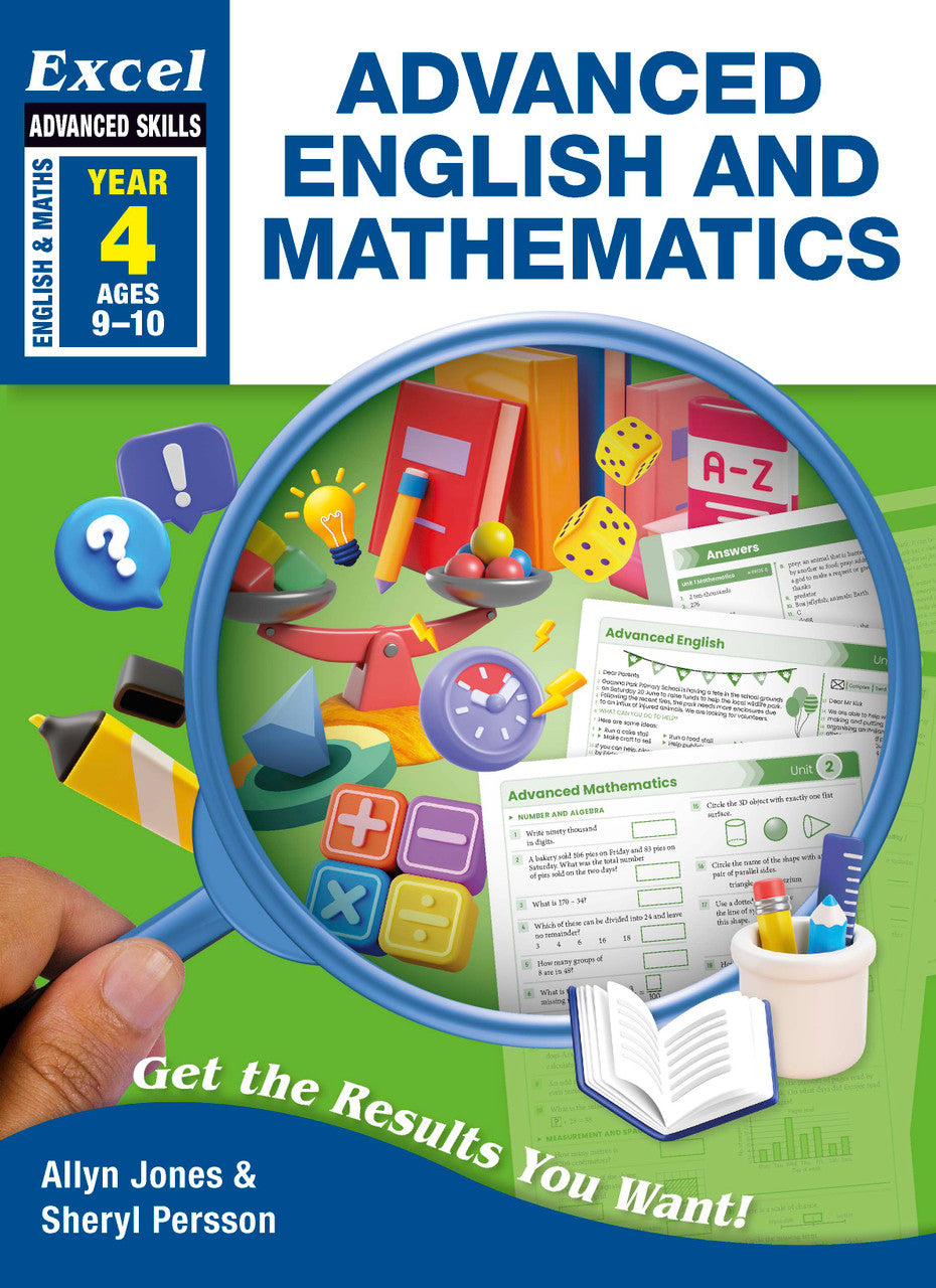 Excel Advanced Skills - Advanced English and Mathematics Year 4 – cover 1