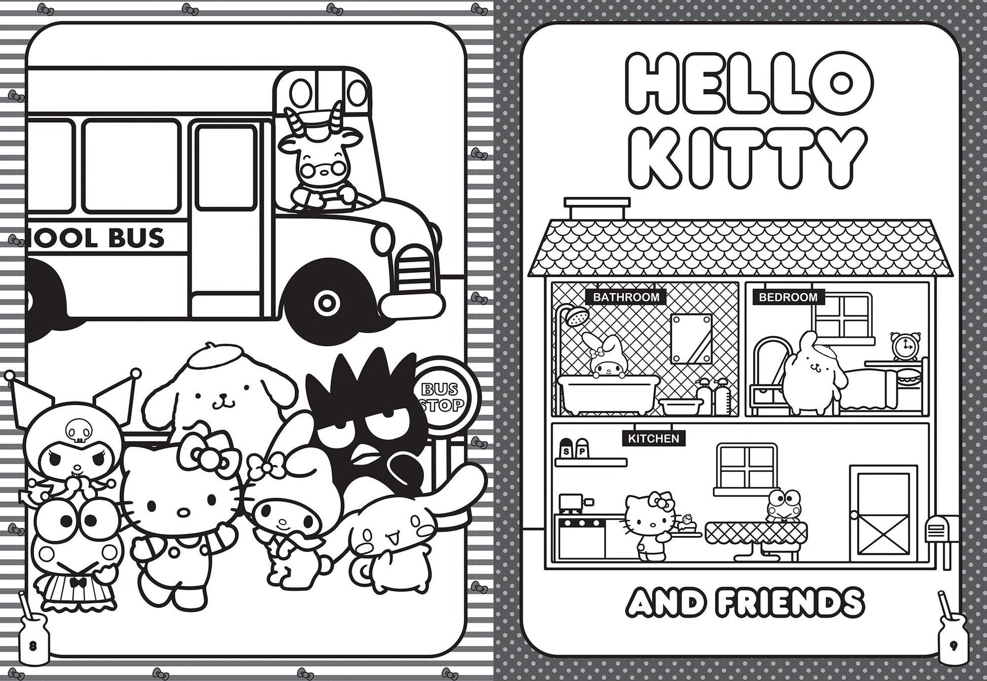 Hello Kitty and Friends - 32pp Colouring Book — inside page 1