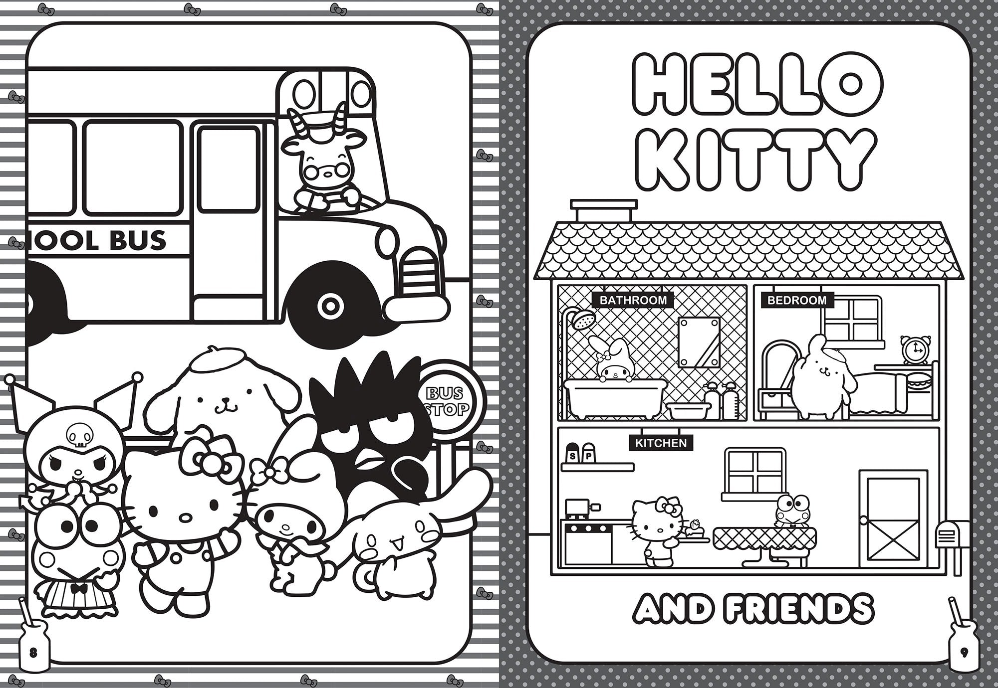 Hello Kitty and Friends - 32pp Colouring Book — inside page 1