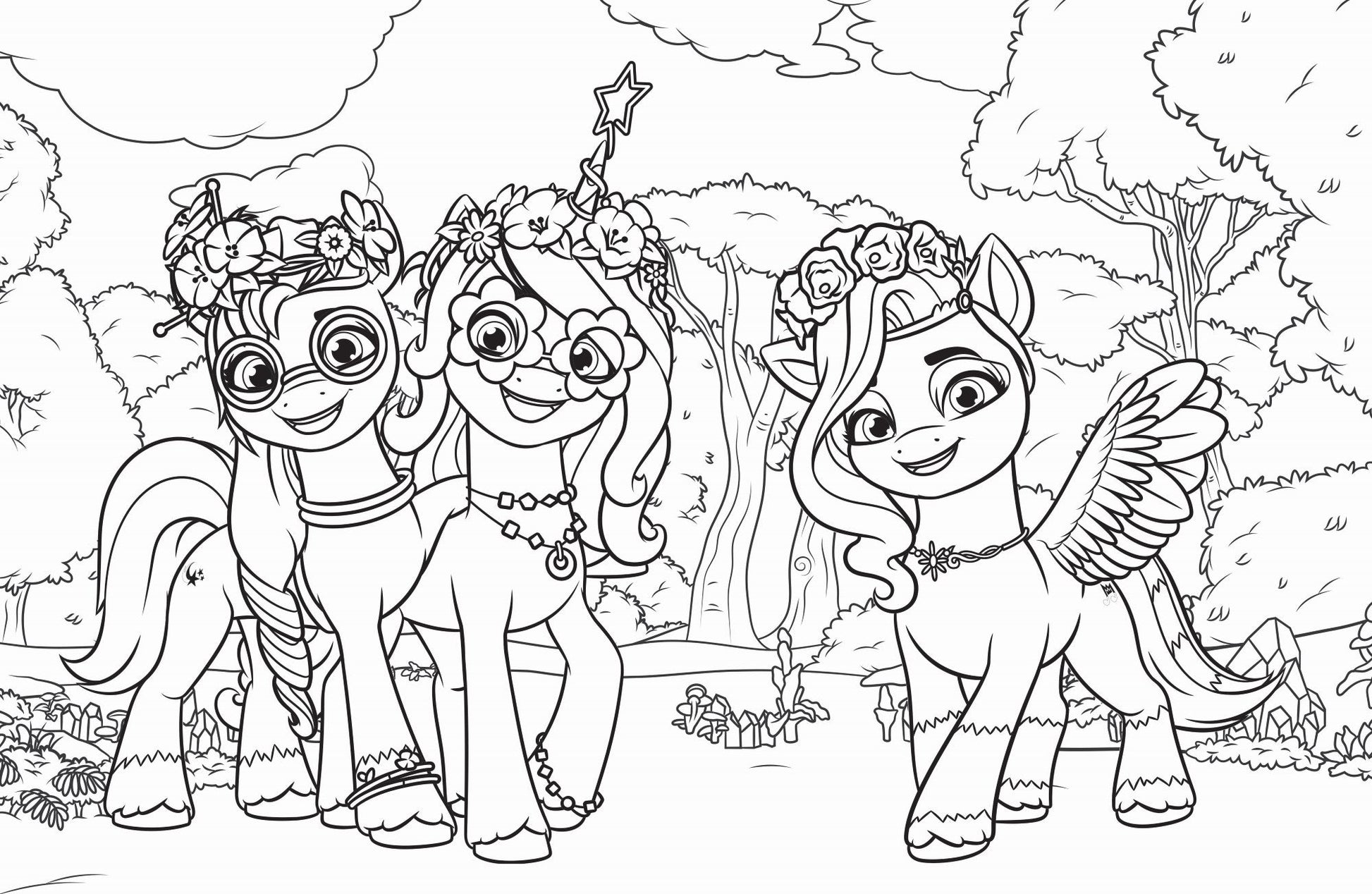My Little Pony - Giant Poster Colouring — inside page 1