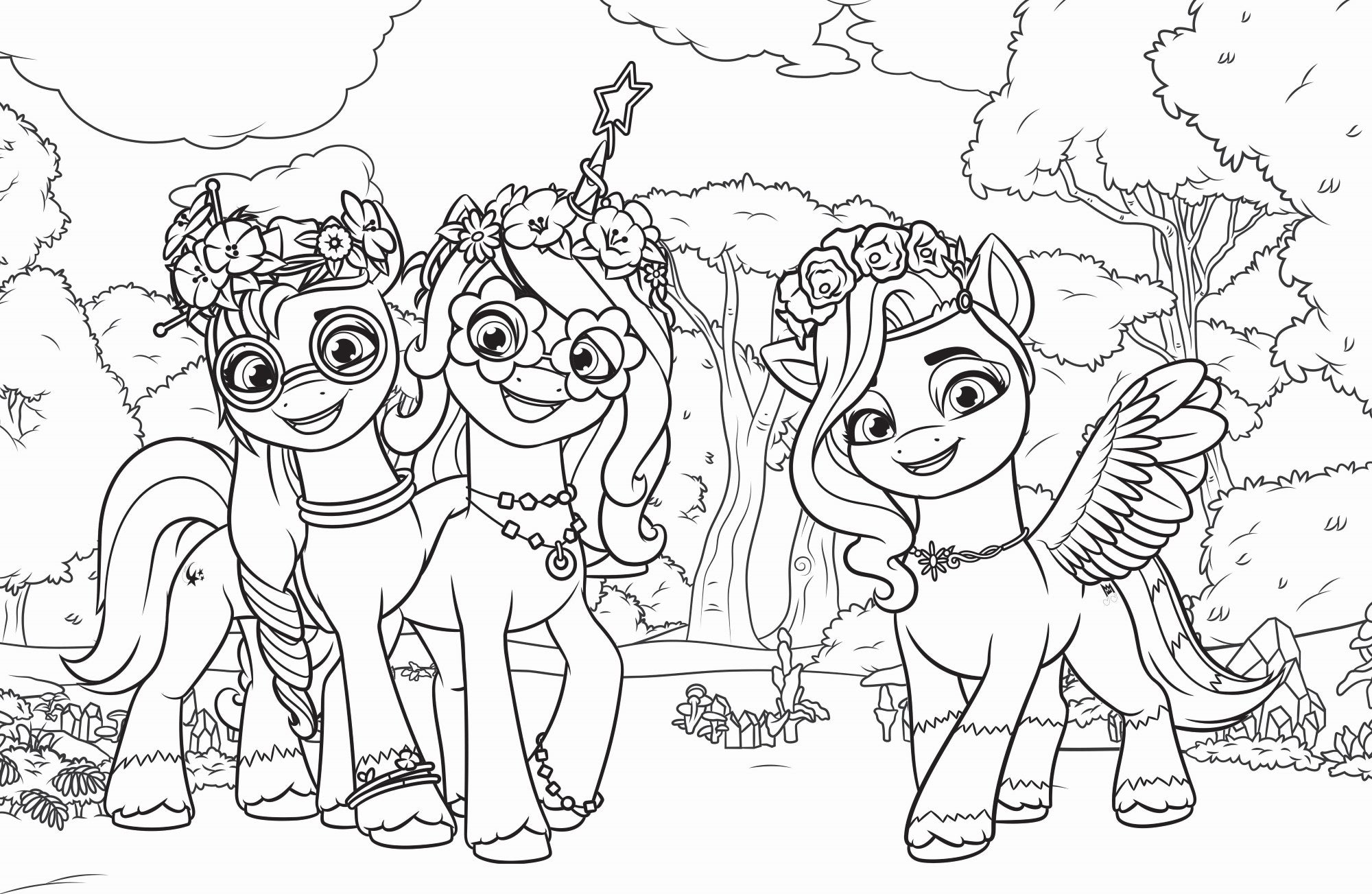 My Little Pony - Giant Poster Colouring — inside page 1