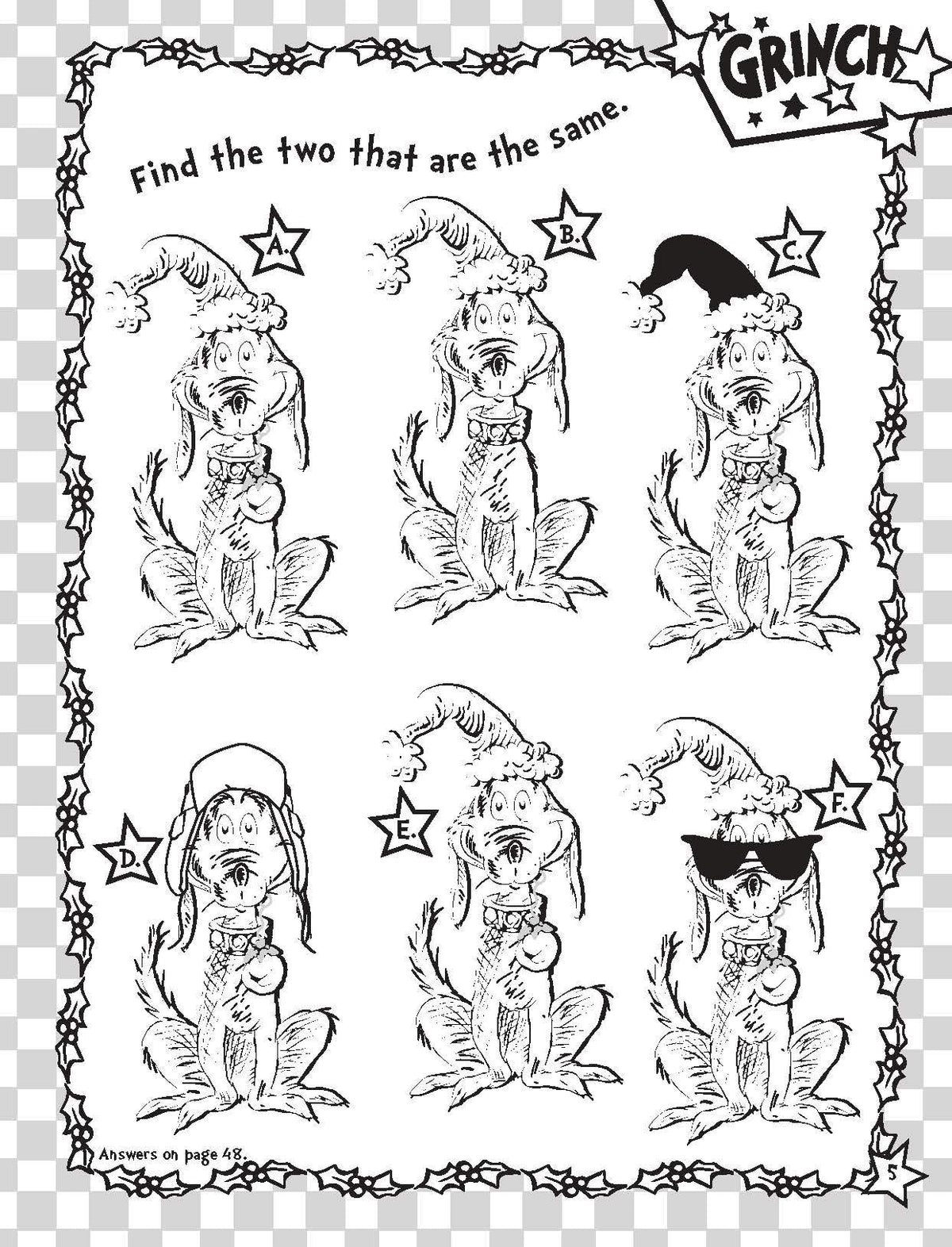 Dr Seuss - The Grinch - Deluxe Colouring Book — inside page 2