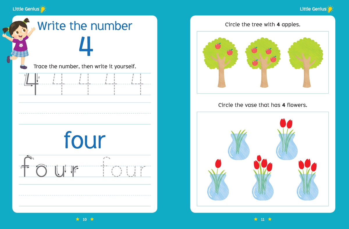 Little Genius Write and Wipe Bind Up - Numbers — inside page 1