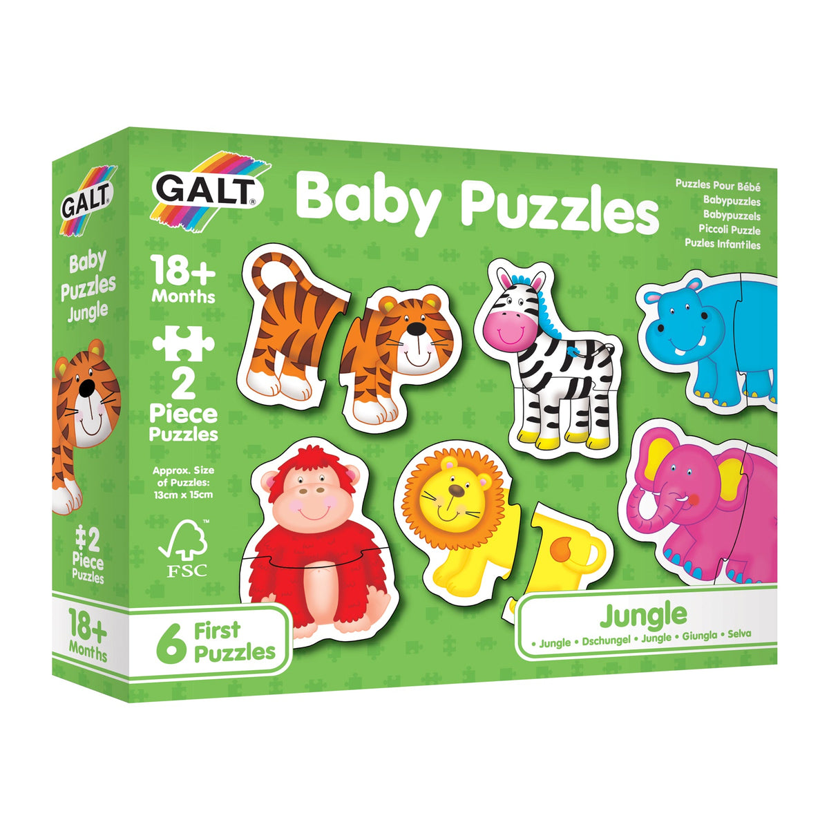 Galt - Baby Puzzles - Jungle 2 Pieces