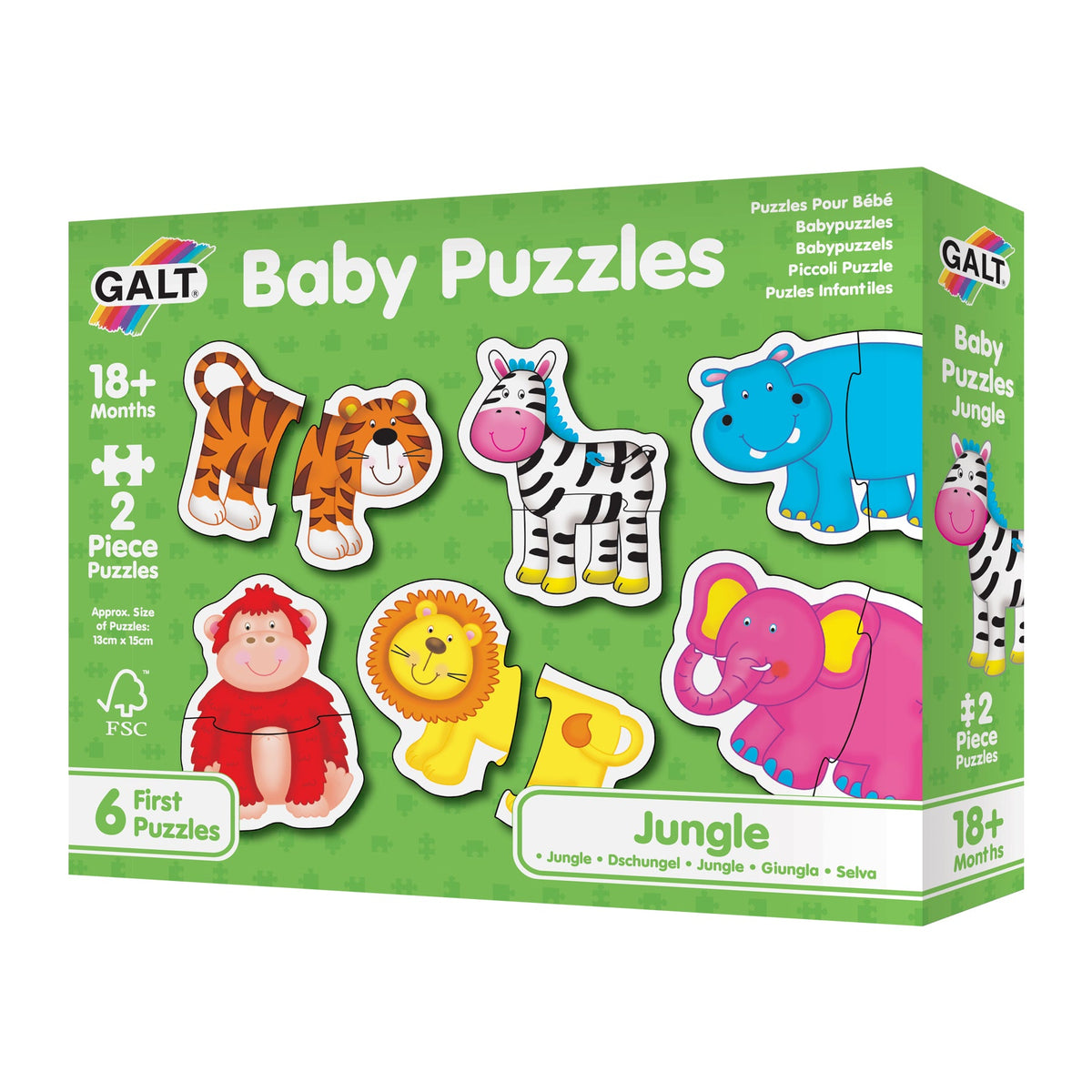 Galt - Baby Puzzles - Jungle 2 Pieces