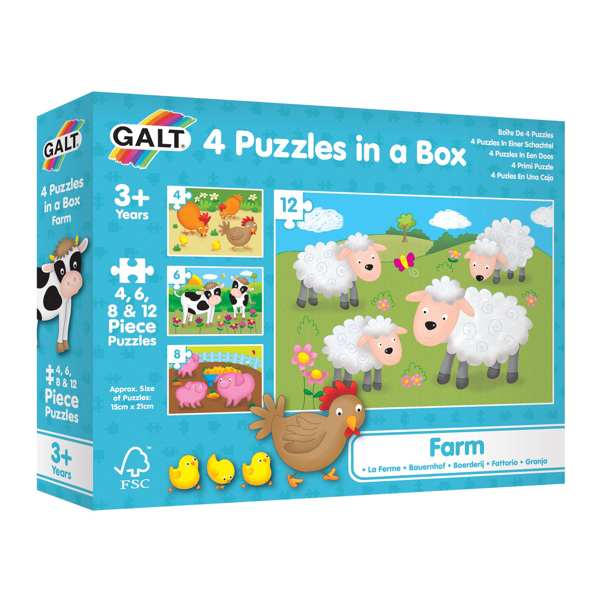 Galt - 4 Puzzles in a Box: Farm