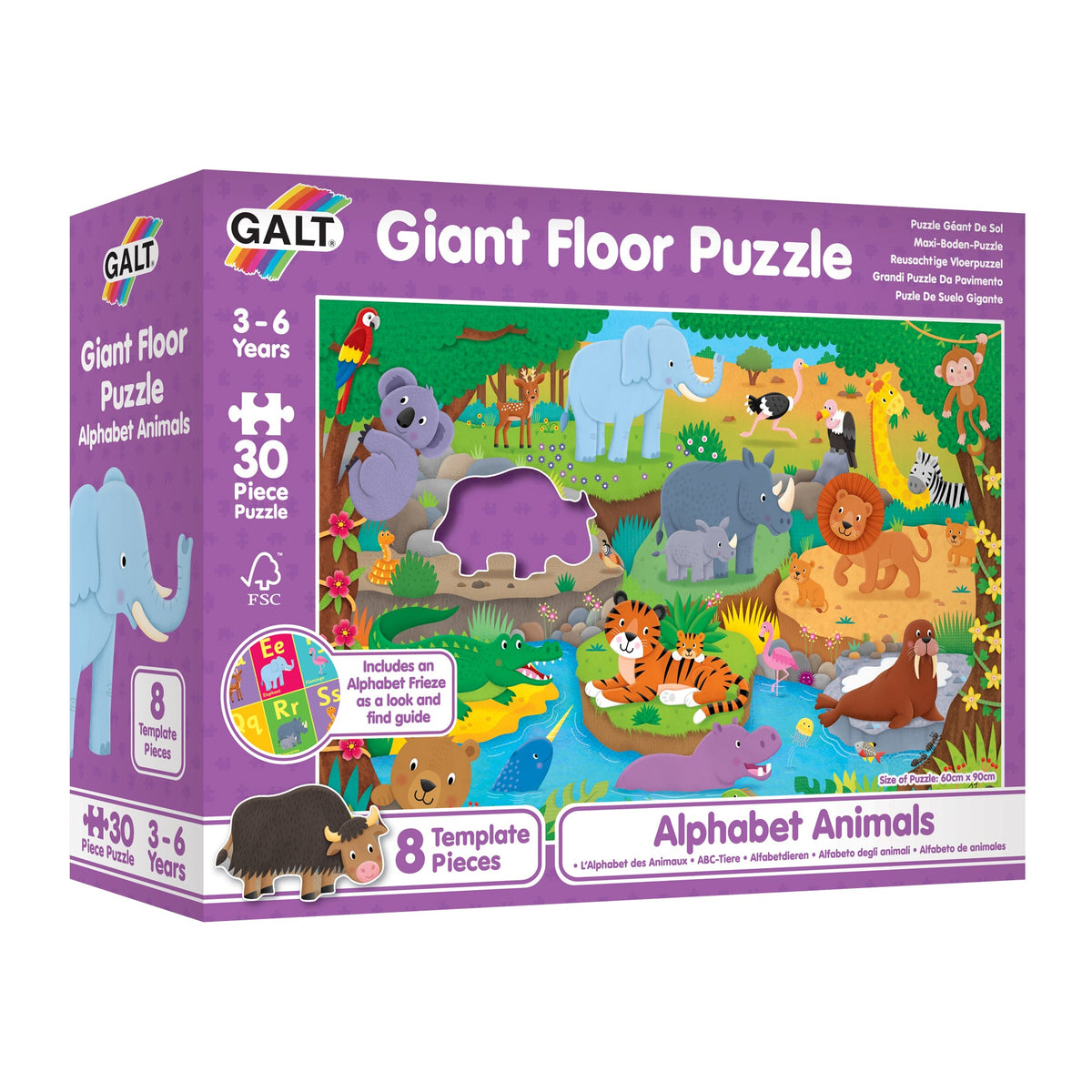Galt - Alphabet Animals Giant Floor Puzzle 30 Pieces