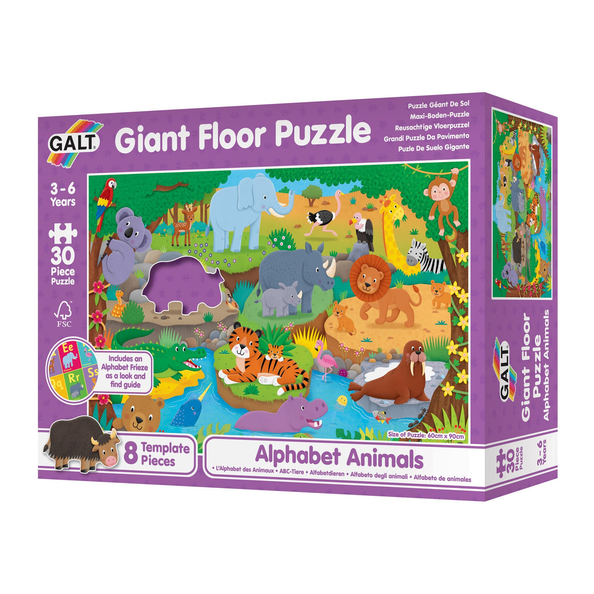 Galt - Alphabet Animals Giant Floor Puzzle 30 Pieces