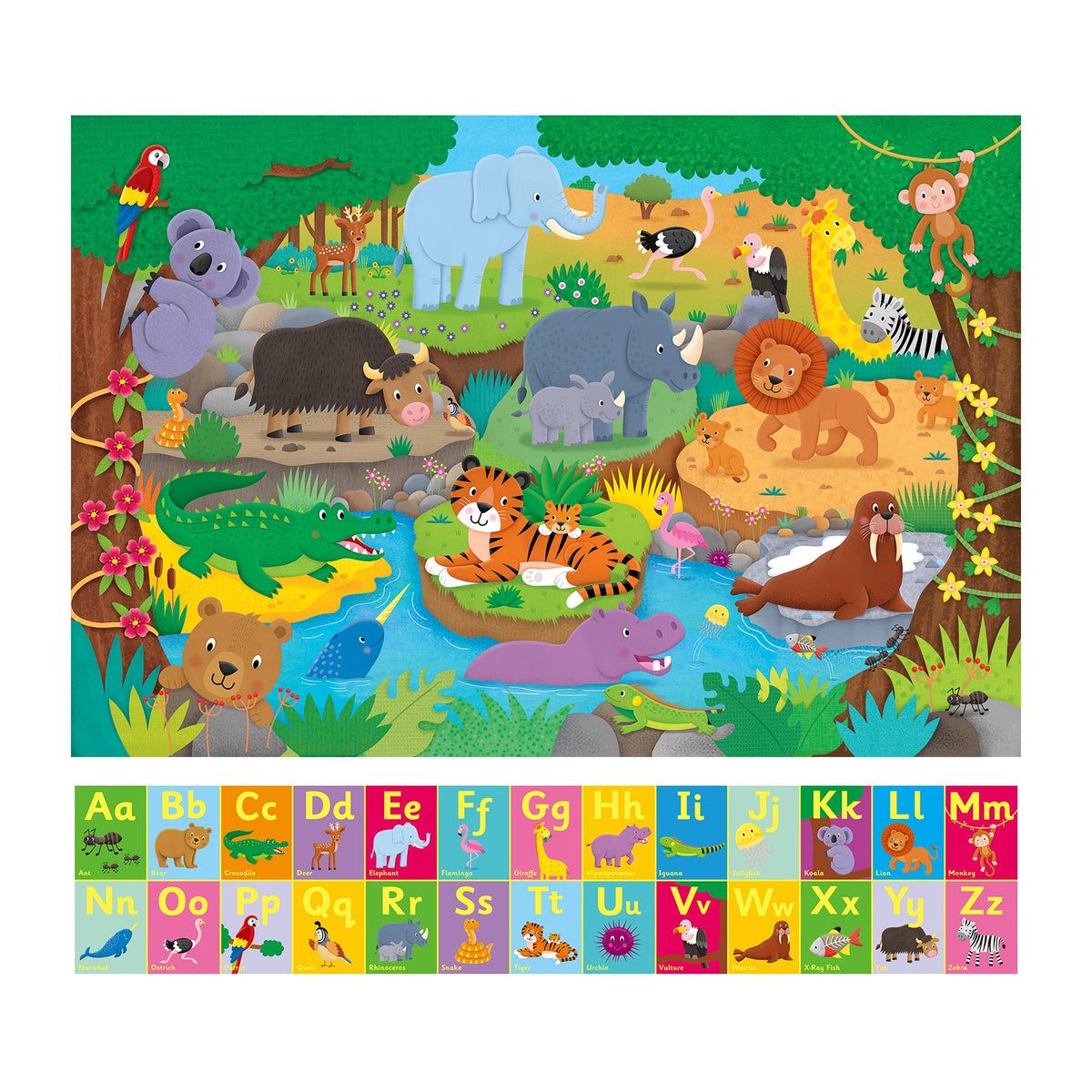 Galt - Alphabet Animals Giant Floor Puzzle 30 Pieces