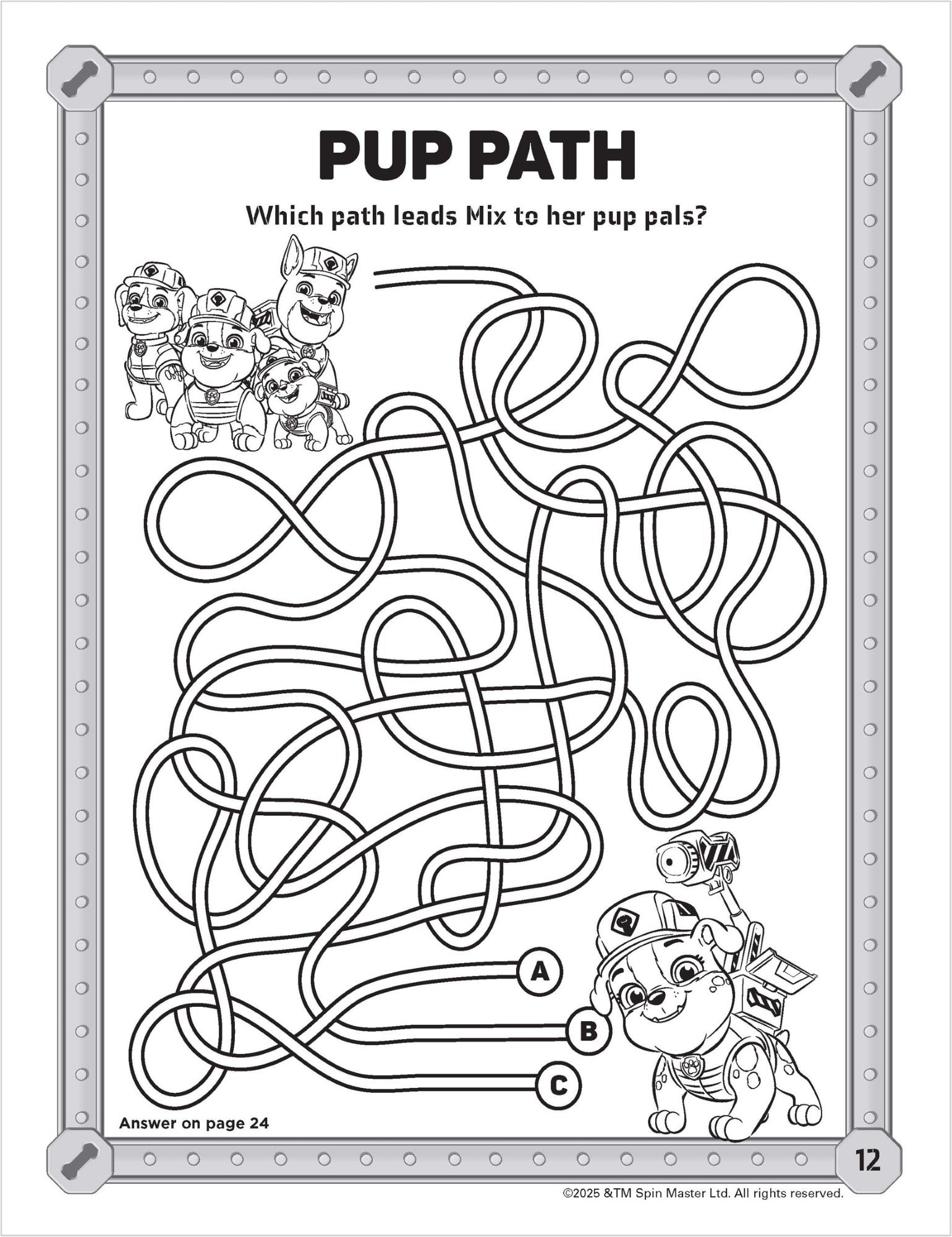 PAW Patrol Rubble & Crew - Activity Kit — inside page 6