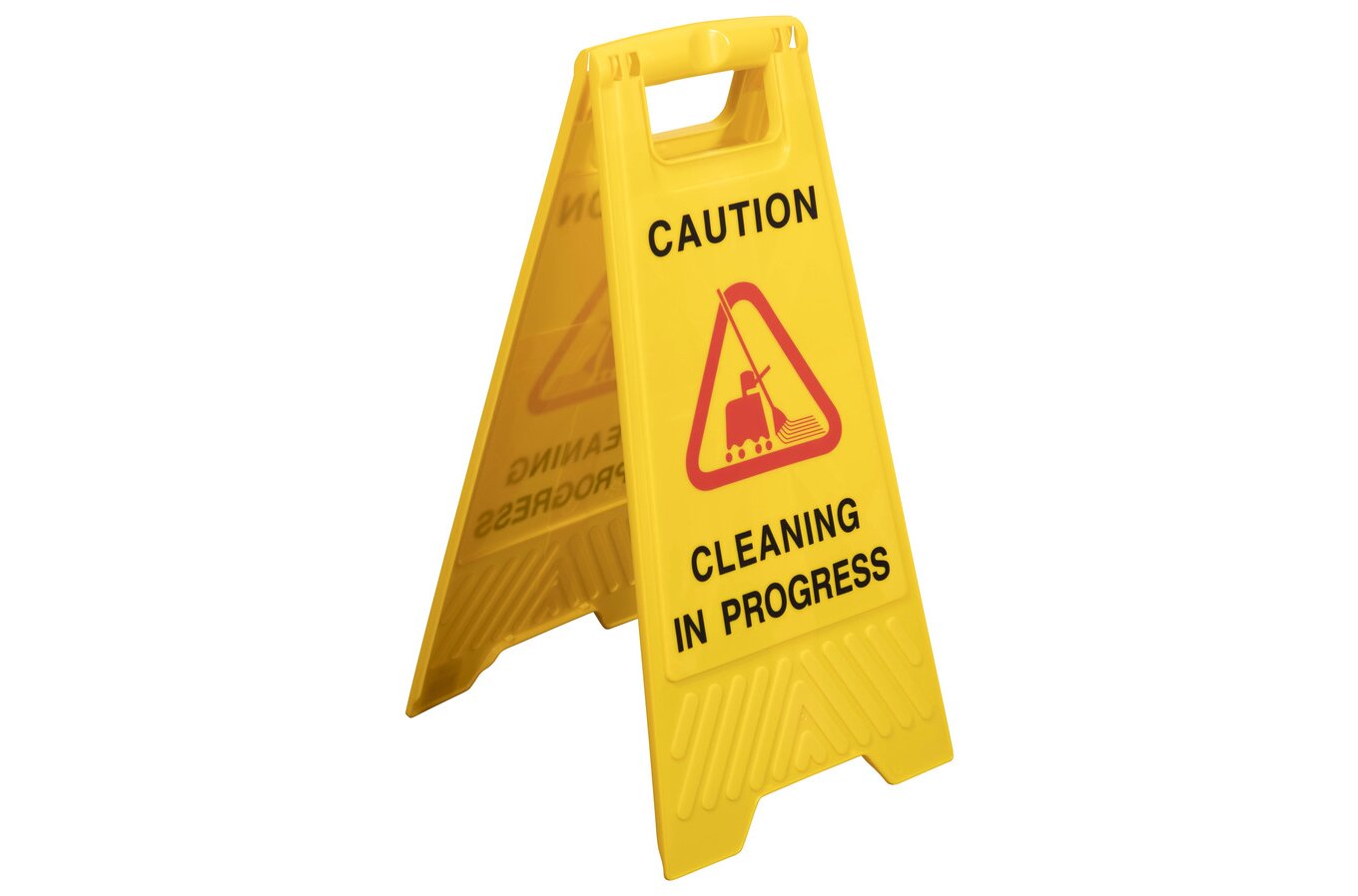 Cleanlink Cleaning in Progress Safety Sign - Yellow