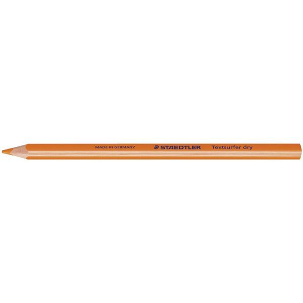 Staedtler Textsurfer Dry Highlighter Pencil - Orange (Pack of 12)
