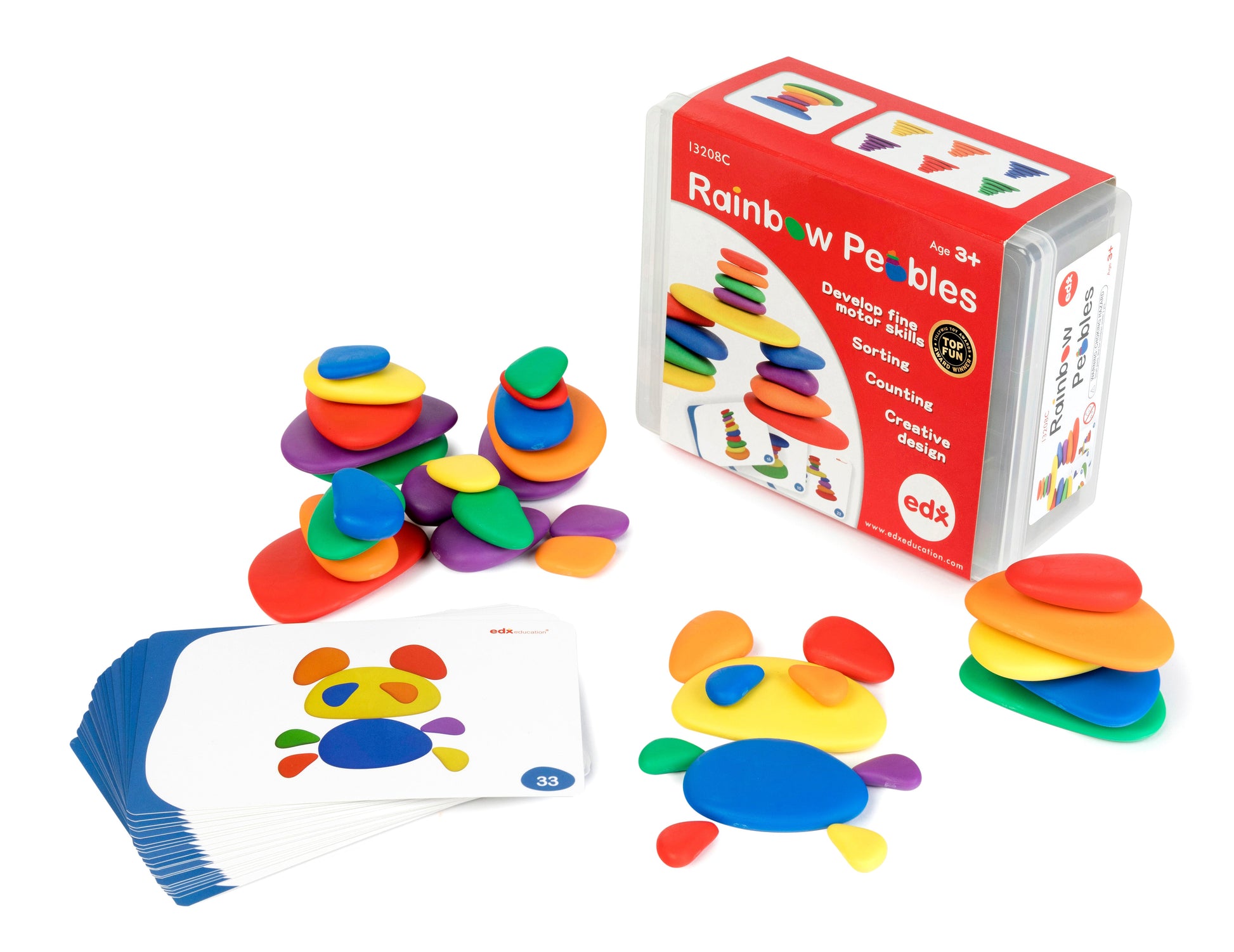 Rainbow Pebbles (Plastic Container)