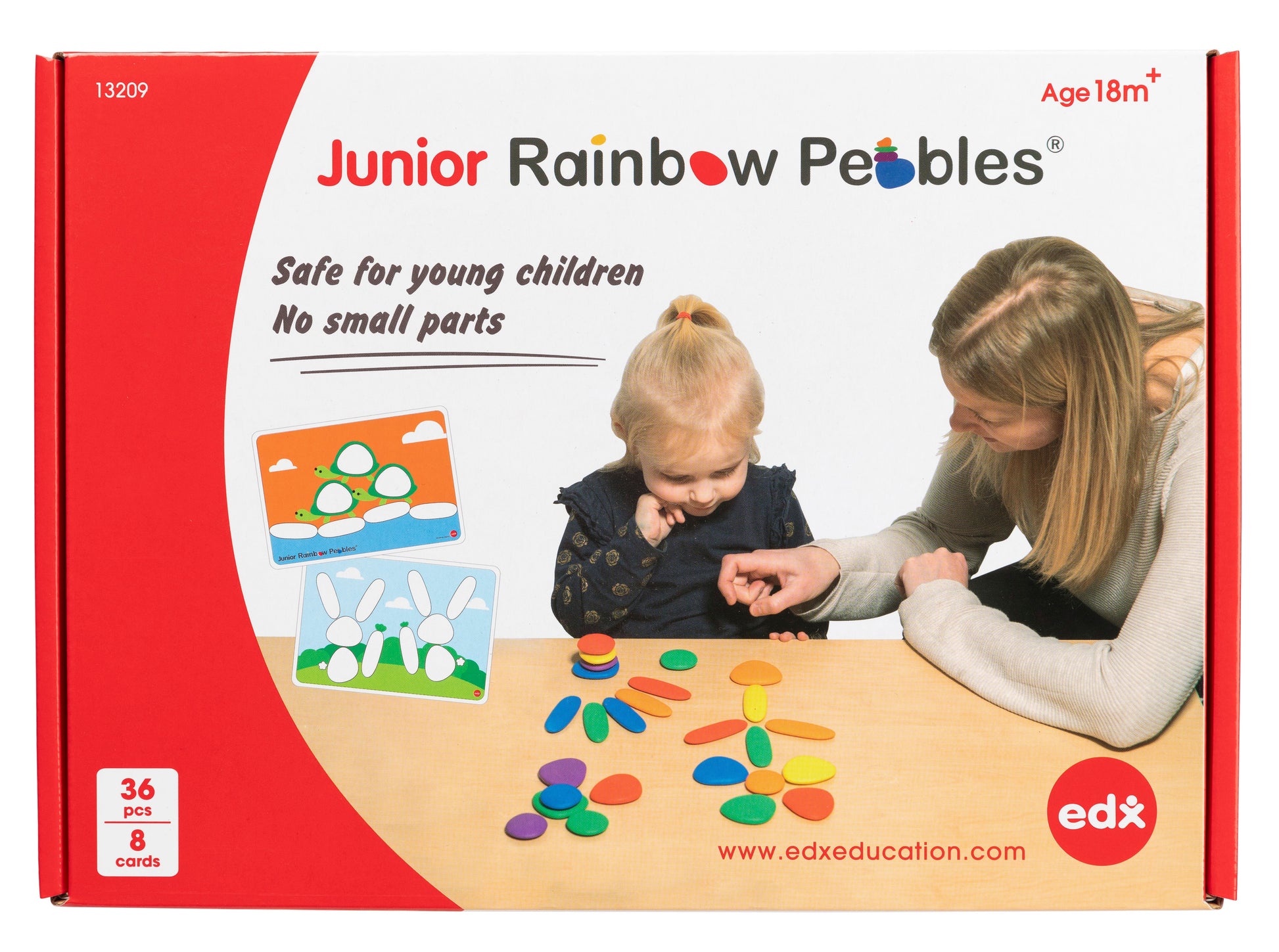 Junior Rainbow Pebbles Set (with cards)