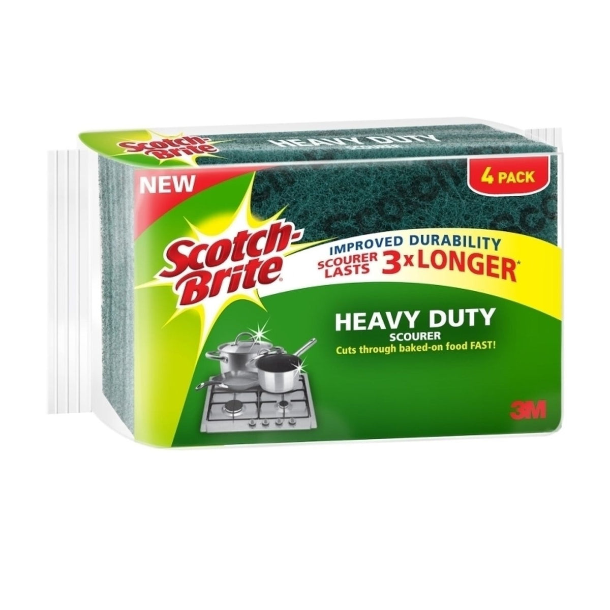 Scotch-Brite Heavy Duty Scourers (Pack of 4)