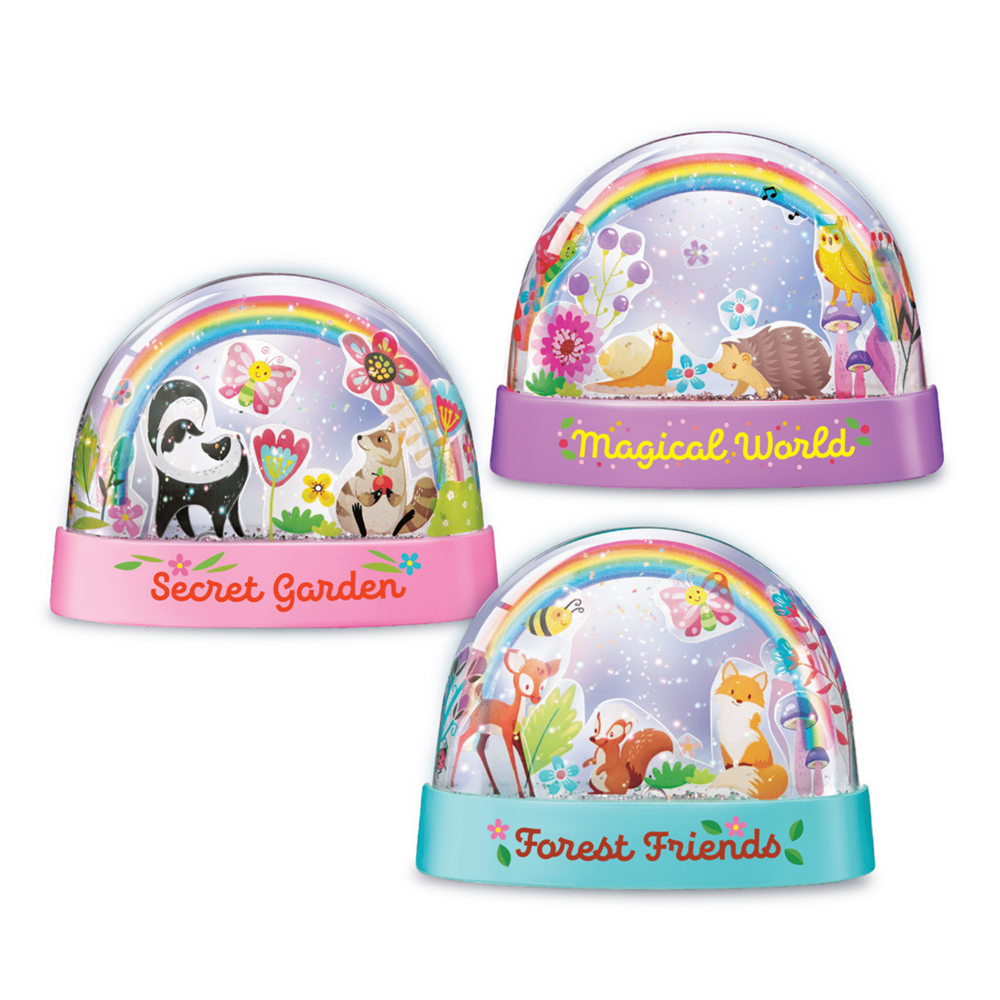 4M KidzMaker - Mini Glitter Rainbow Water Domes - view 3