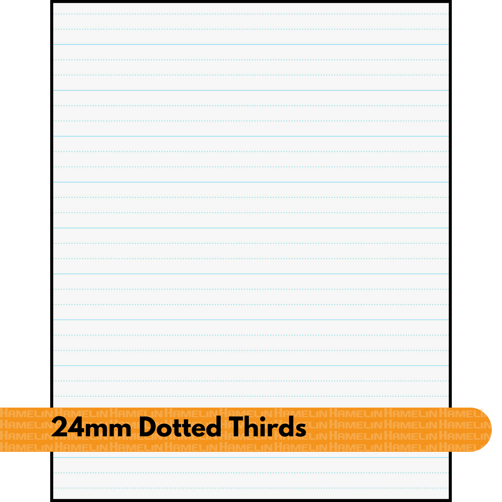 Olympic Writing Book (Turtle) - 335x240mm, 24mm Dotted Thirds: 64 Pages (Single Book)