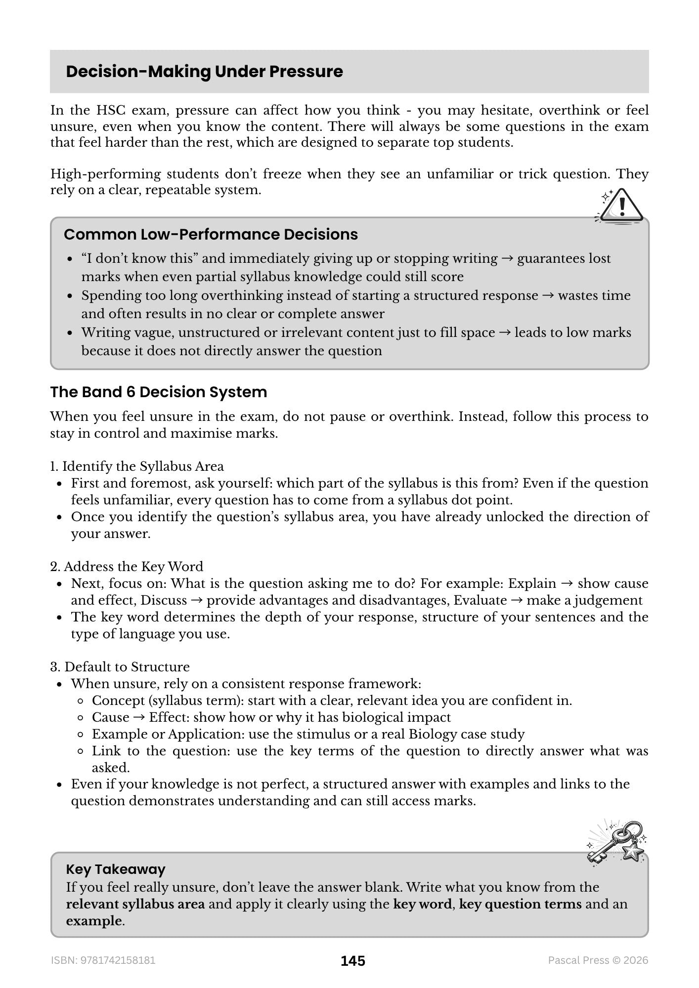 Excel 60 Days to Band 6 Biology inside page 8 of 10