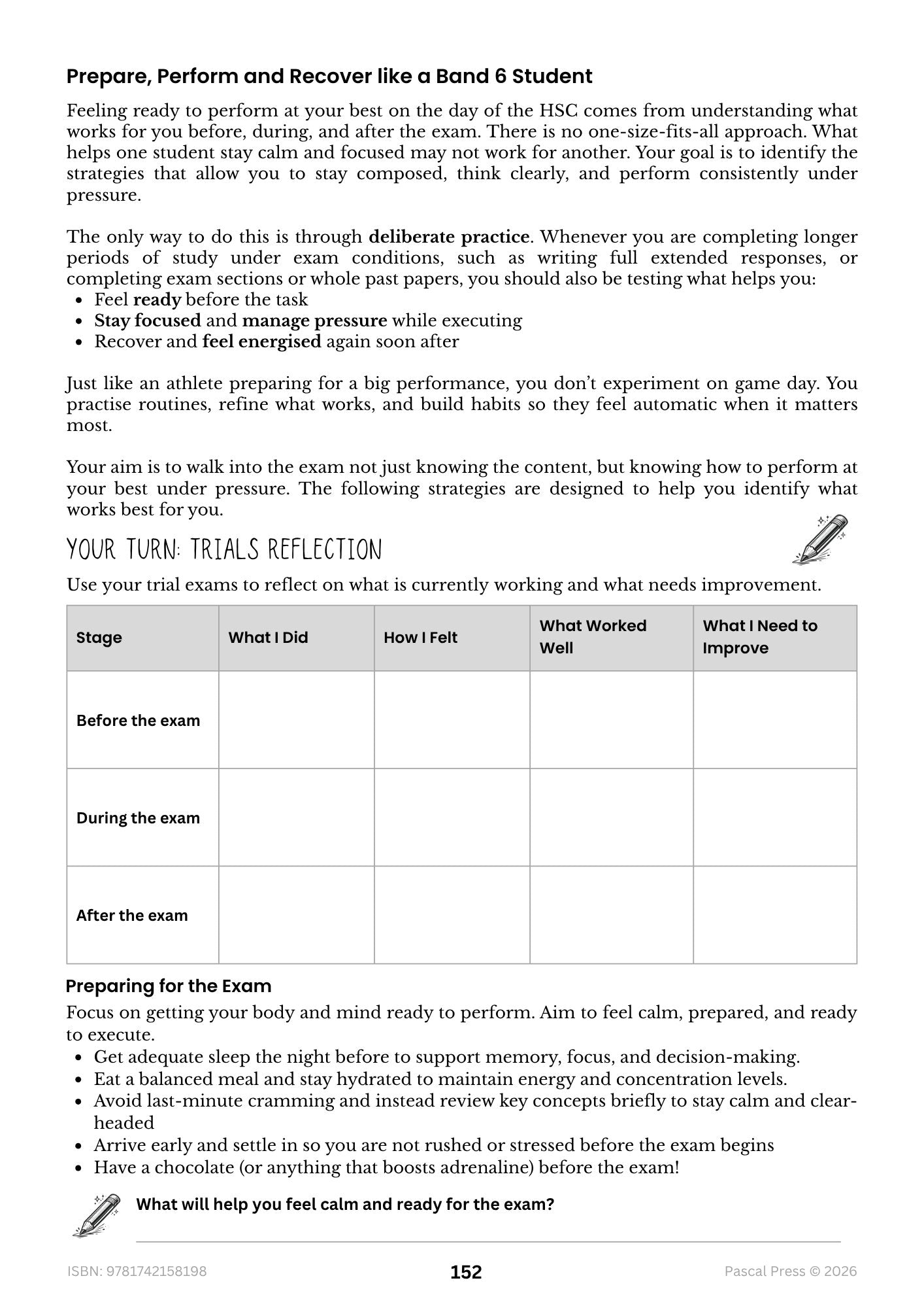 Excel 60 Days to Band 6 Health and Movement Science inside page 8 of 10