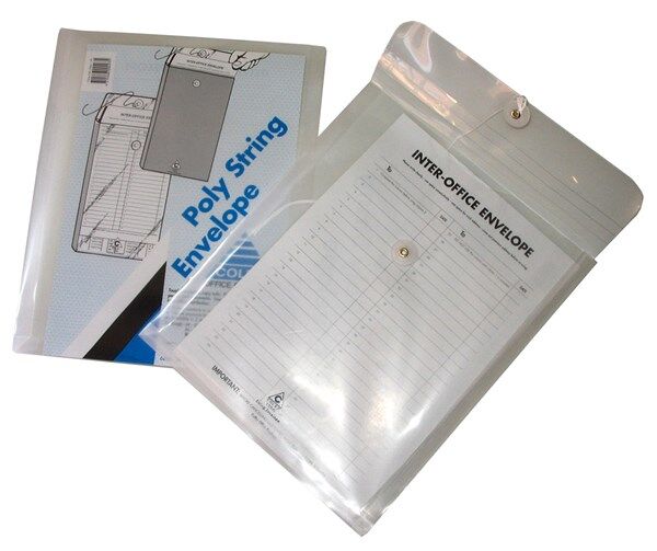 Colby Poly String Envelope - CLEAR