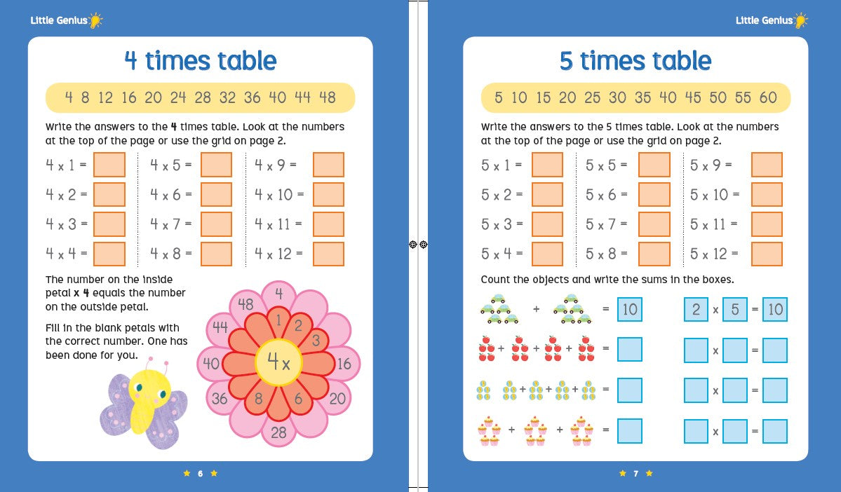 Little Genius Magnetic Folder - Times Table — inside page 2