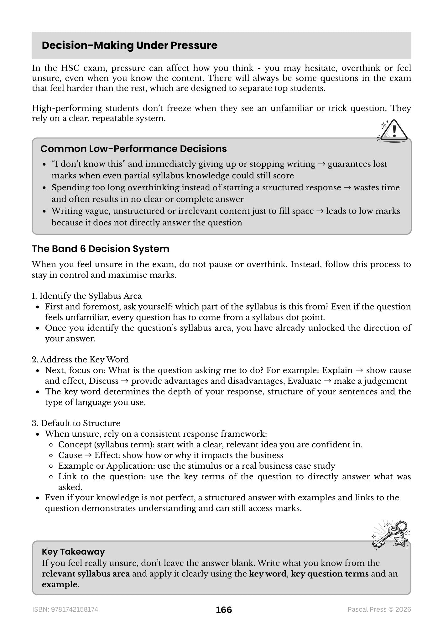 Excel 60 Days to Band 6 Business Studies inside page 8 of 10