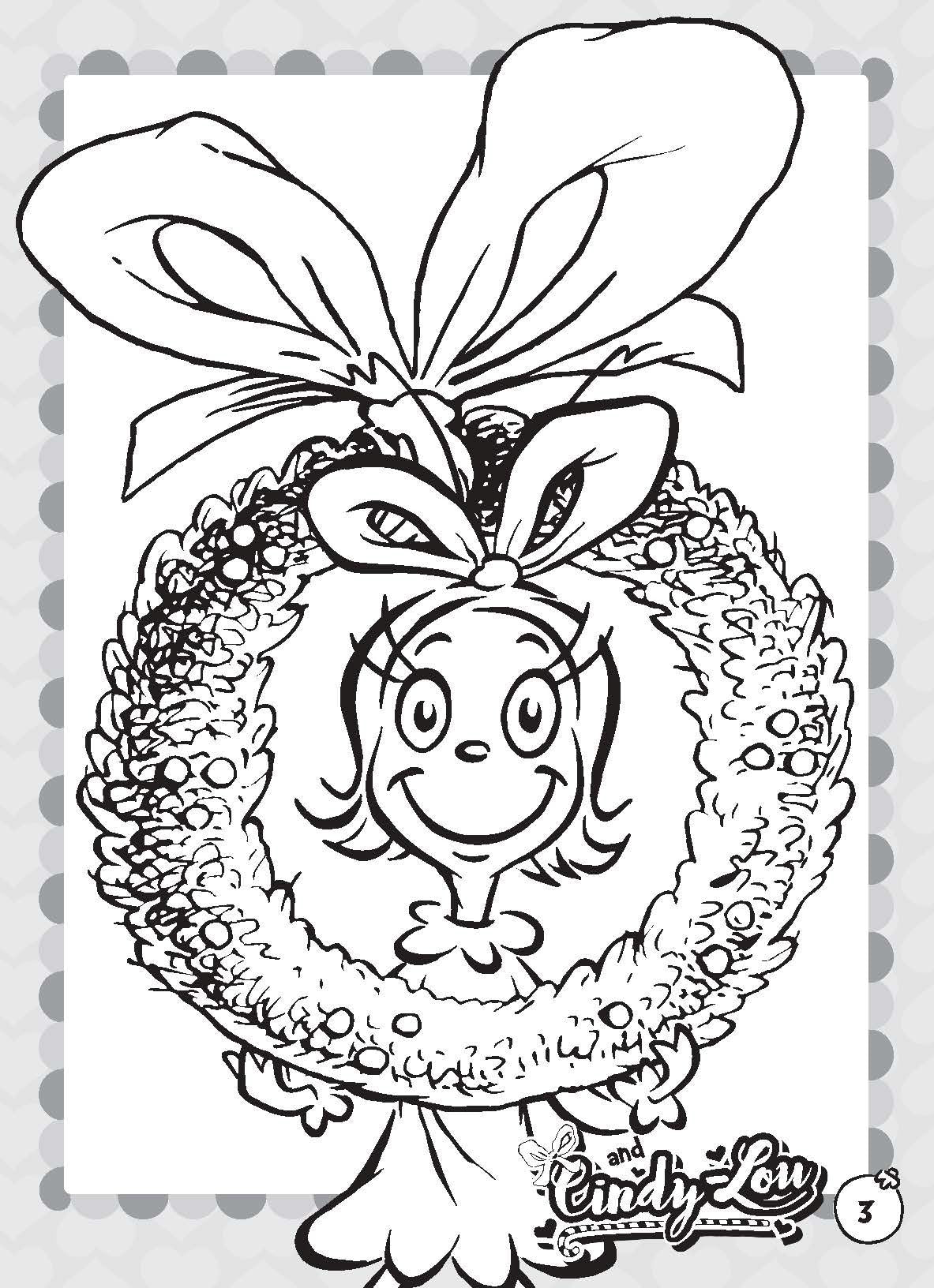 Dr Seuss - Puffy Sticker Book - The Grinch & Cindy-Lou — inside page 2