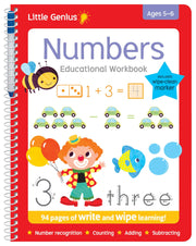 Little Genius Write and Wipe Bind Up - Numbers