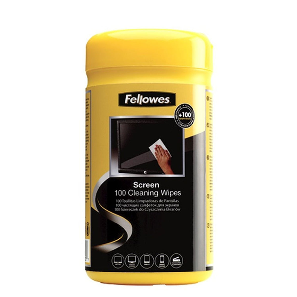 Fellowes Screen Cleaning Wipes Tub (Pack of 100)