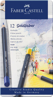Faber-castell Goldfaber Pencil: Coloured - Tin 12