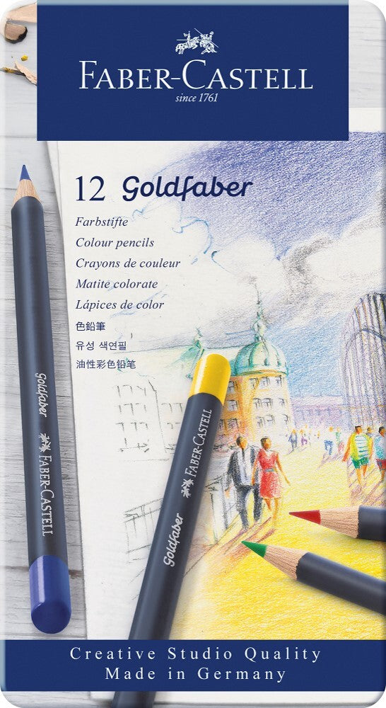 Faber-castell Goldfaber Pencil: Coloured - Tin 12
