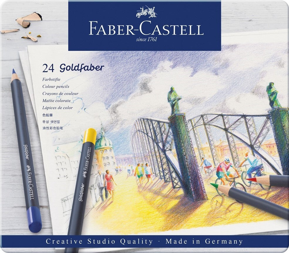 Faber-castell Goldfaber Pencil: Coloured - Tin 24