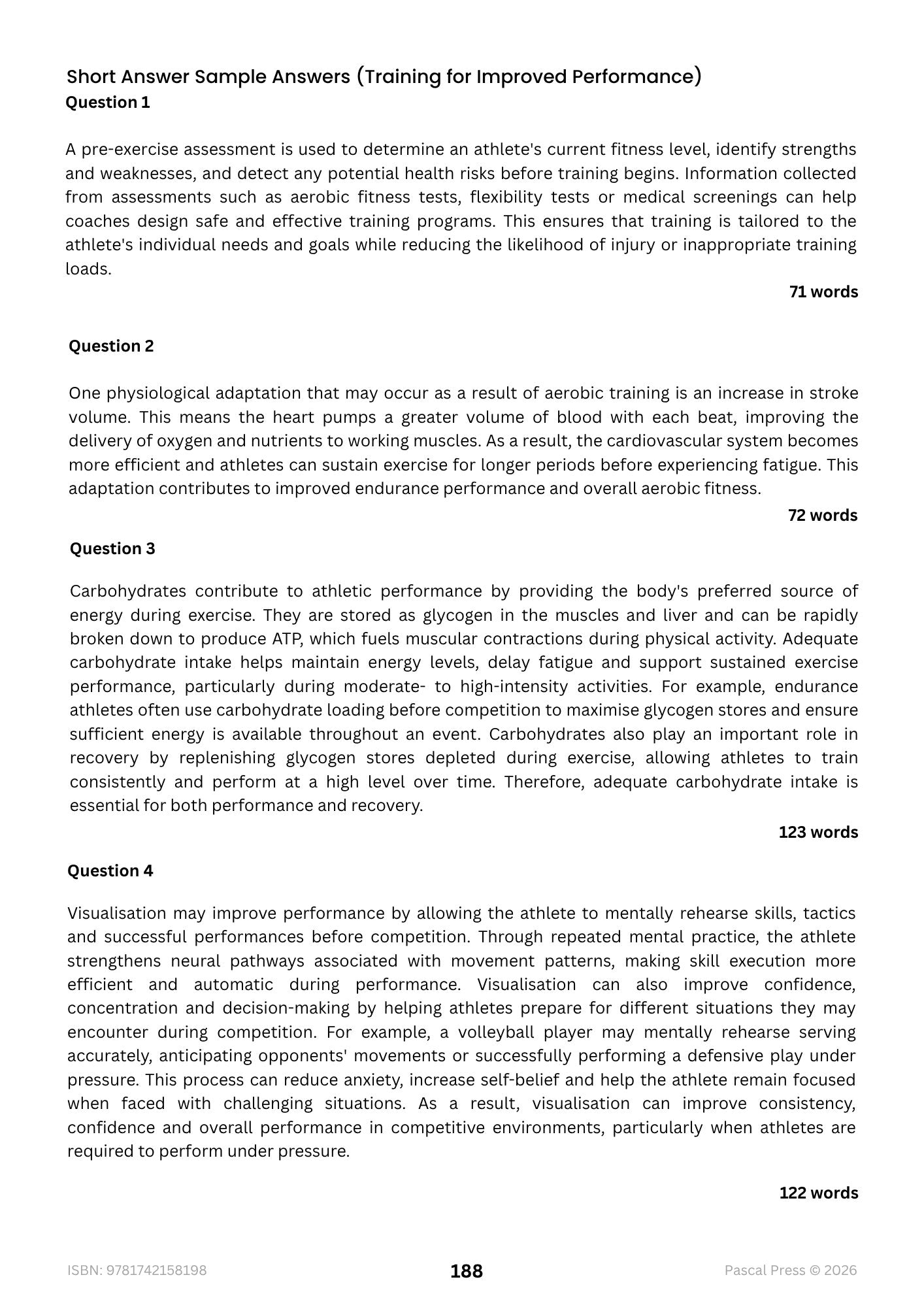 Excel 60 Days to Band 6 Health and Movement Science inside page 9 of 10